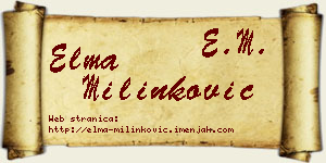 Elma Milinković vizit kartica